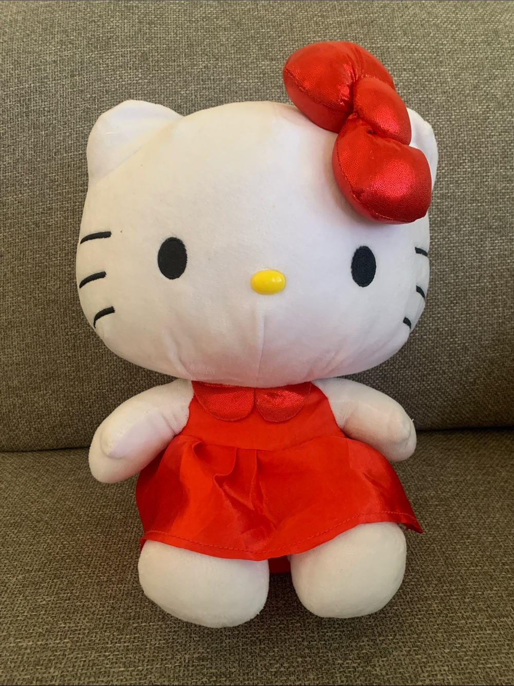 Hello Kitty 12” Plush with Red Dress and Bow Sanrio 2019